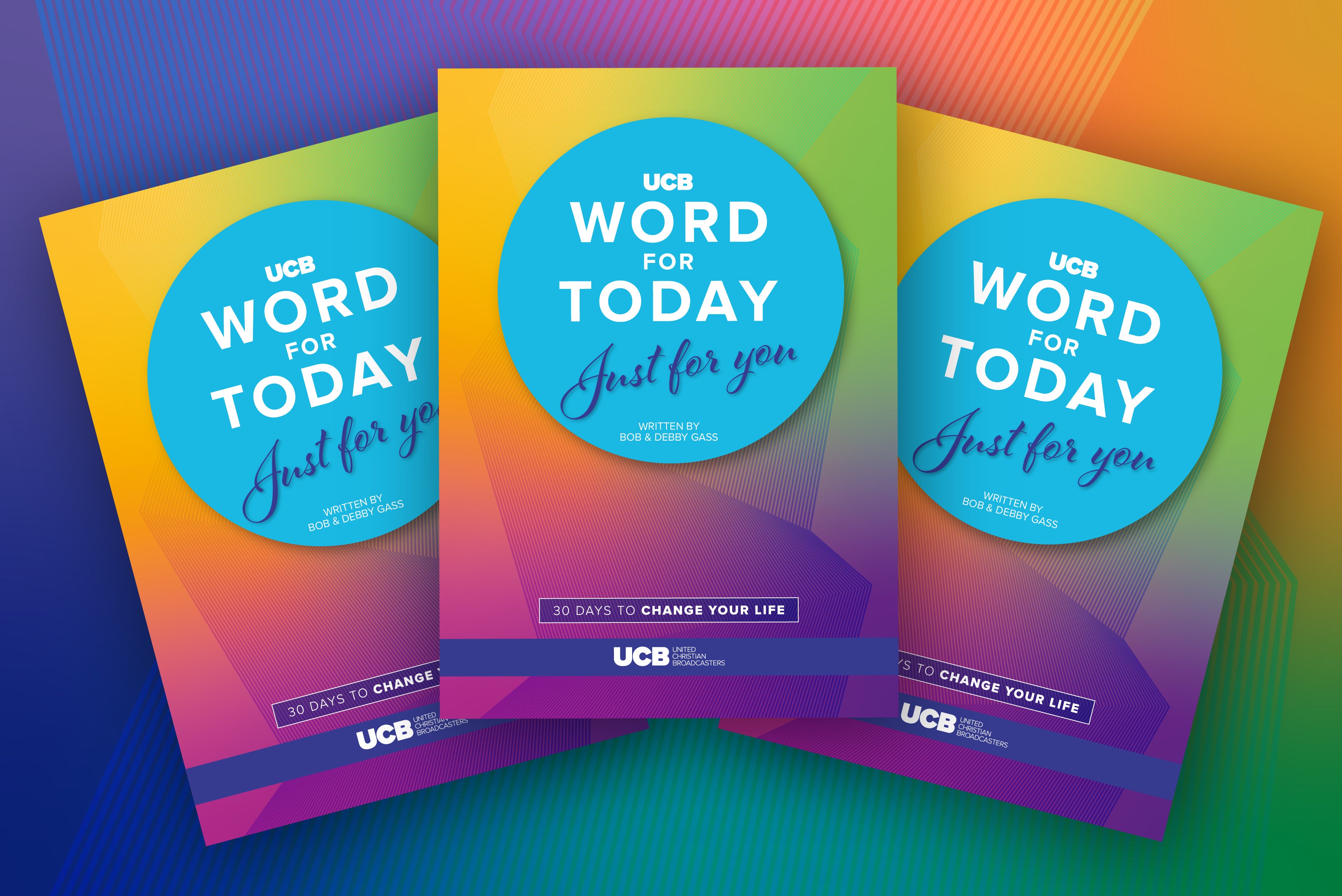 An image showing 3 copies of The UCB Word For Today Just for You booklets. 